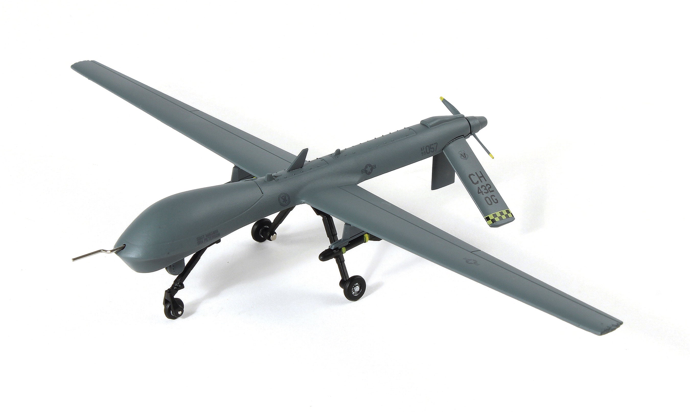 General Atomics MQ-1 Predator 1:72 Scale Diecast Model Left Front View