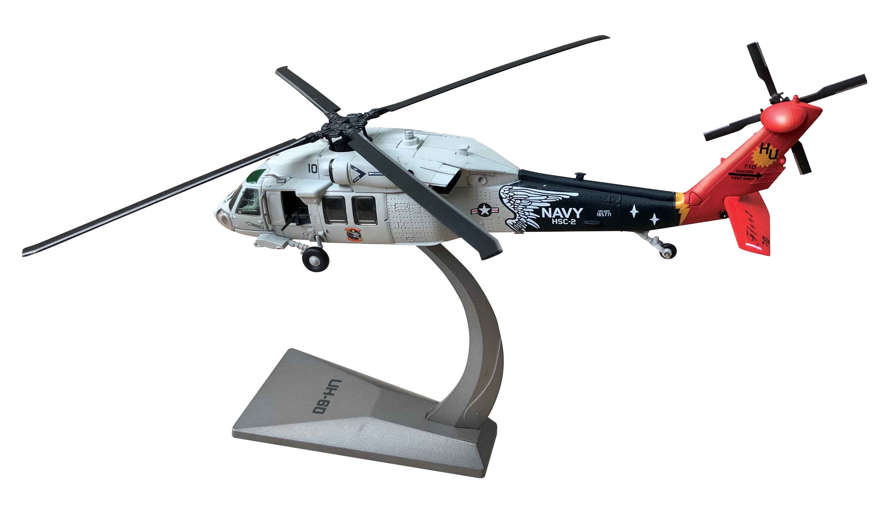 Sikorsky MH-60 Knighthawk 1/72 Scale Model By Air Force 1 Left Rear View