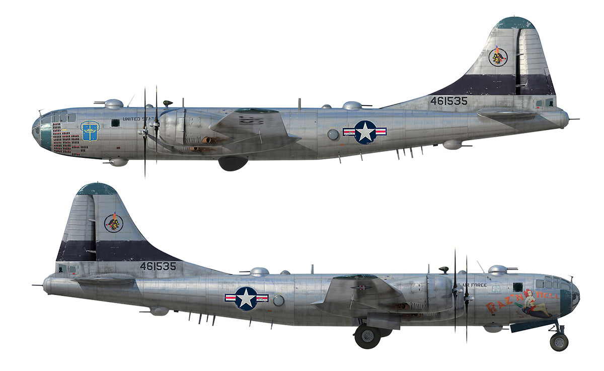 Boeing B-29 Superfortress "Raz'n Hell" 1/144 Scale Model By AF1