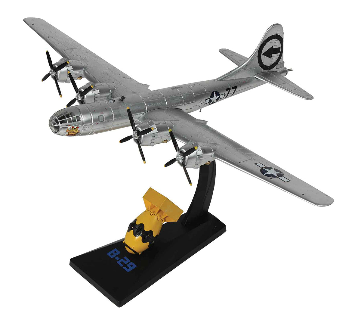 Boeing B-29 Superfortress "Bockscar" 1/144 Scale Model By AF1 On Stand