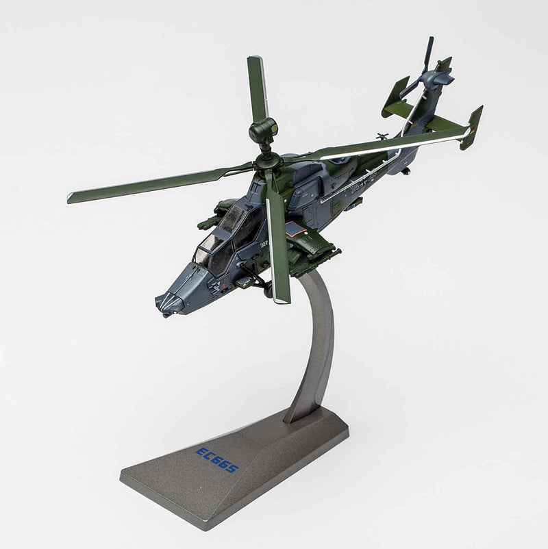 Eurocopter 665 Tiger 1/72 Scale Model Helicopter By AF1 On Stand