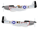 North American P-51 Mustang “Big Beautiful Doll” 1945, 1:72 Scale Diecast Model Illustration