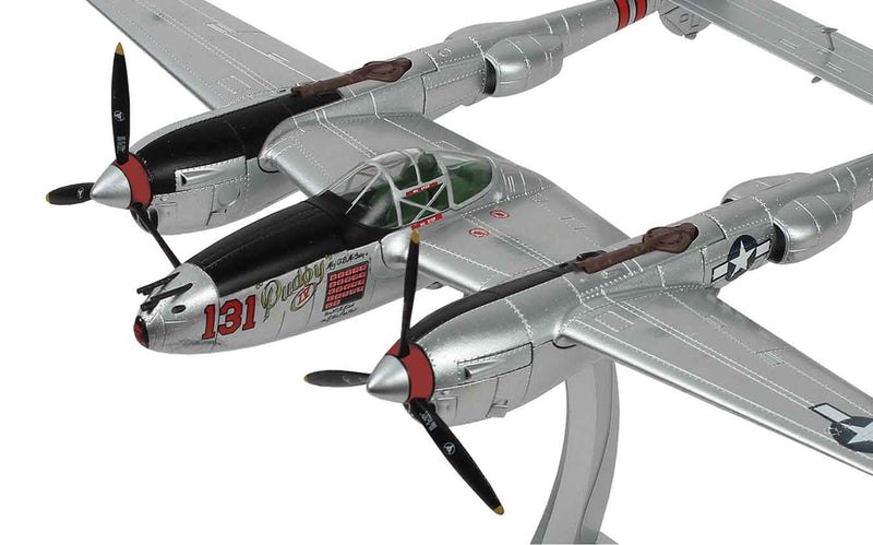 P-38J Lightning "Pudgy IV" 1:48 Scale Model By Air Force 1 Nose Art