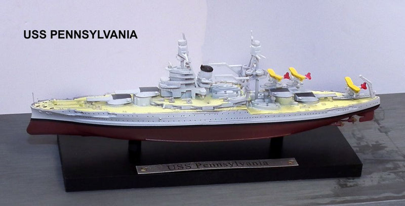 US Navy Battleship USS Pennsylvania BB-38 1/1250 Scale Model By Atlas Editions