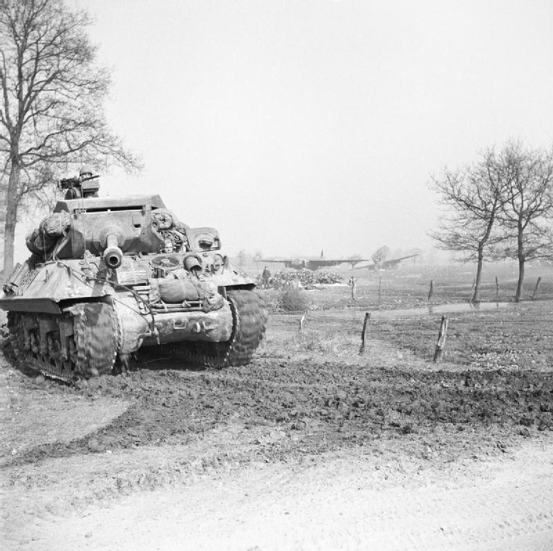 Achilles Tank Destroyer Prior To Crossing the Rhine River