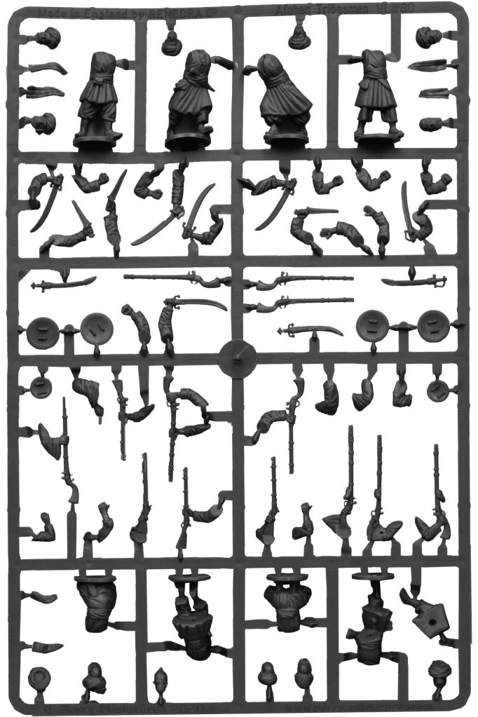 Afghan Tribesmen 1800 - 1900, 28 mm Scale Model Plastic Figures Main Frame