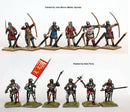 The English Army 1415-1429, 28 mm Model Plastic Figures Kit Painted Figures Examples