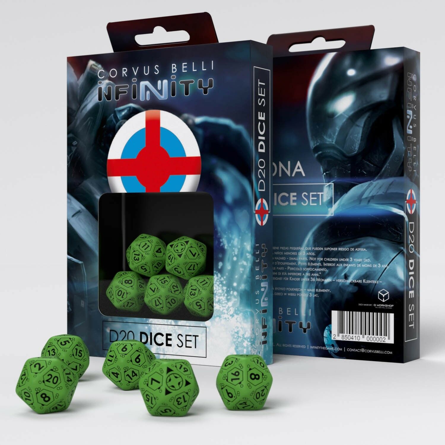 Infinity Ariadna D20 Dice Set Box