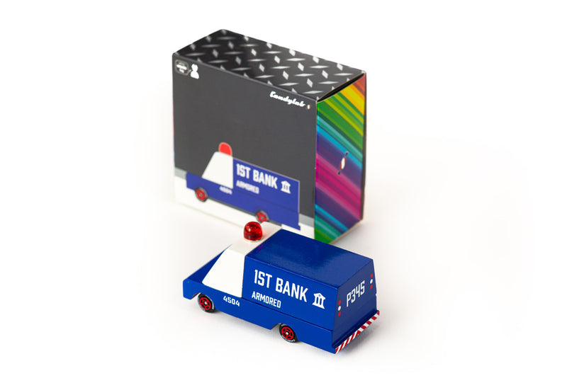 Armored Bank Van By Candylab Toys Rear Quarter View