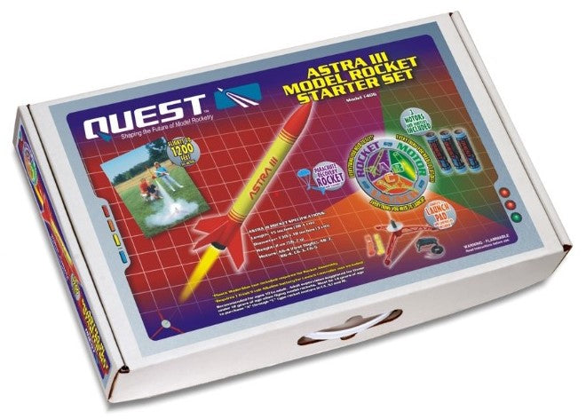 Astra III Model Rocket Starter Set By Quest Aerospace