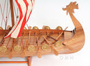 Drakkar Viking Wooden Scale Model Bow Close Up