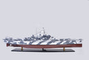 USS Alabama Battleship BB-60, Wooden Scale Model Starboard View