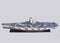 USS Alabama Battleship BB-60, Wooden Scale Model Port Top View