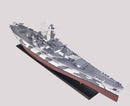 USS Alabama Battleship BB-60, Wooden Scale Model Starboard Bow Top View