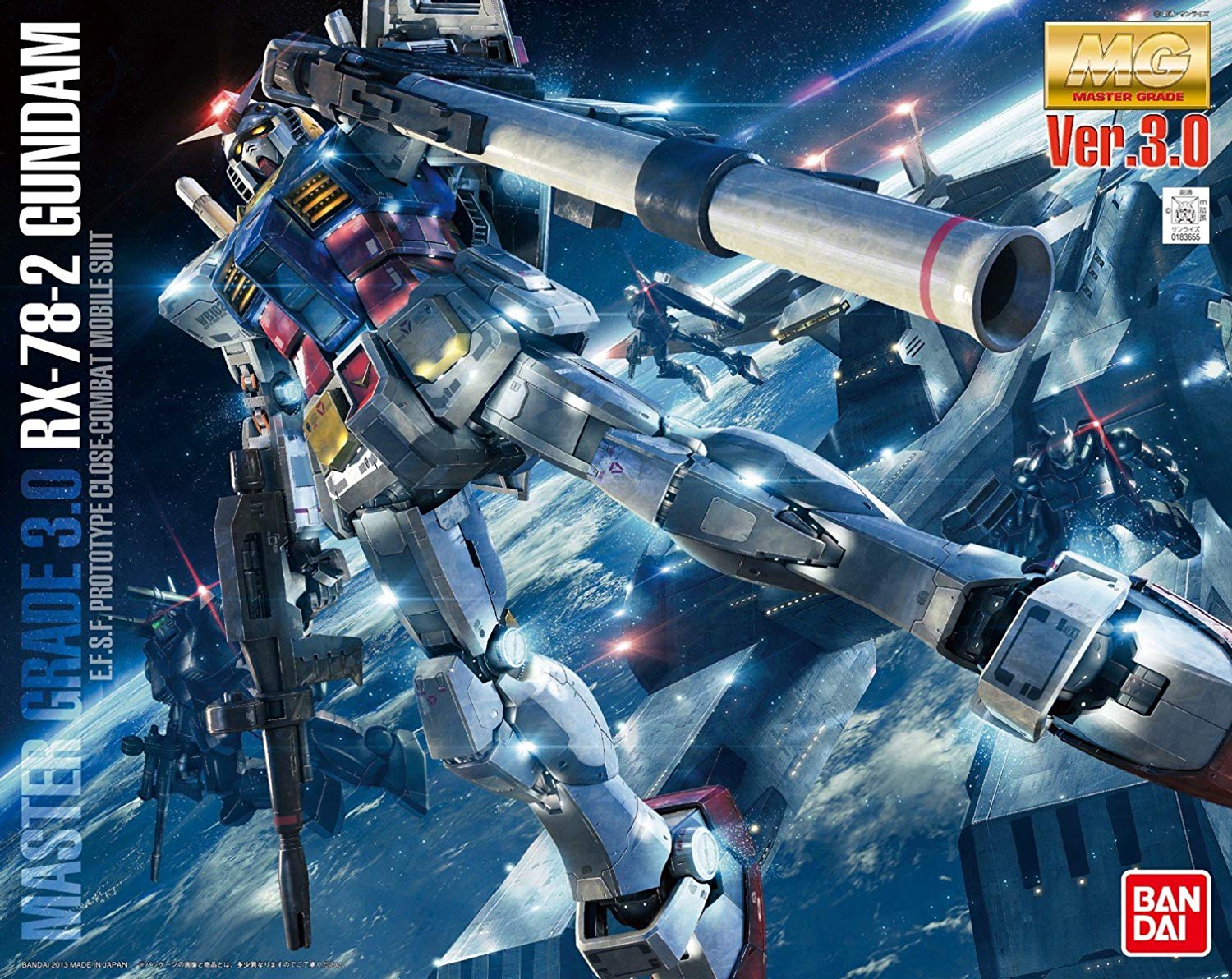 Bandai Gundam Master Grade  RX-78-2 Ver 3.0 1/100 Scale Model Kit