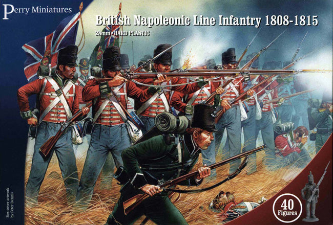 Napoleonic British Line Infantry 1808 – 1815, 28 mm Scale Model Plastic Figures By Perry Minatures