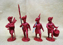 Napoleonic Wars British Highland Regiment Command 1803 – 1815, 54 mm (1/32) Scale Plastic Figures Bagpipes & Drummer