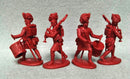 Napoleonic Wars British Highland Regiment Command 1803 – 1815, 54 mm (1/32) Scale Plastic Figures  Bagpipes Drummers