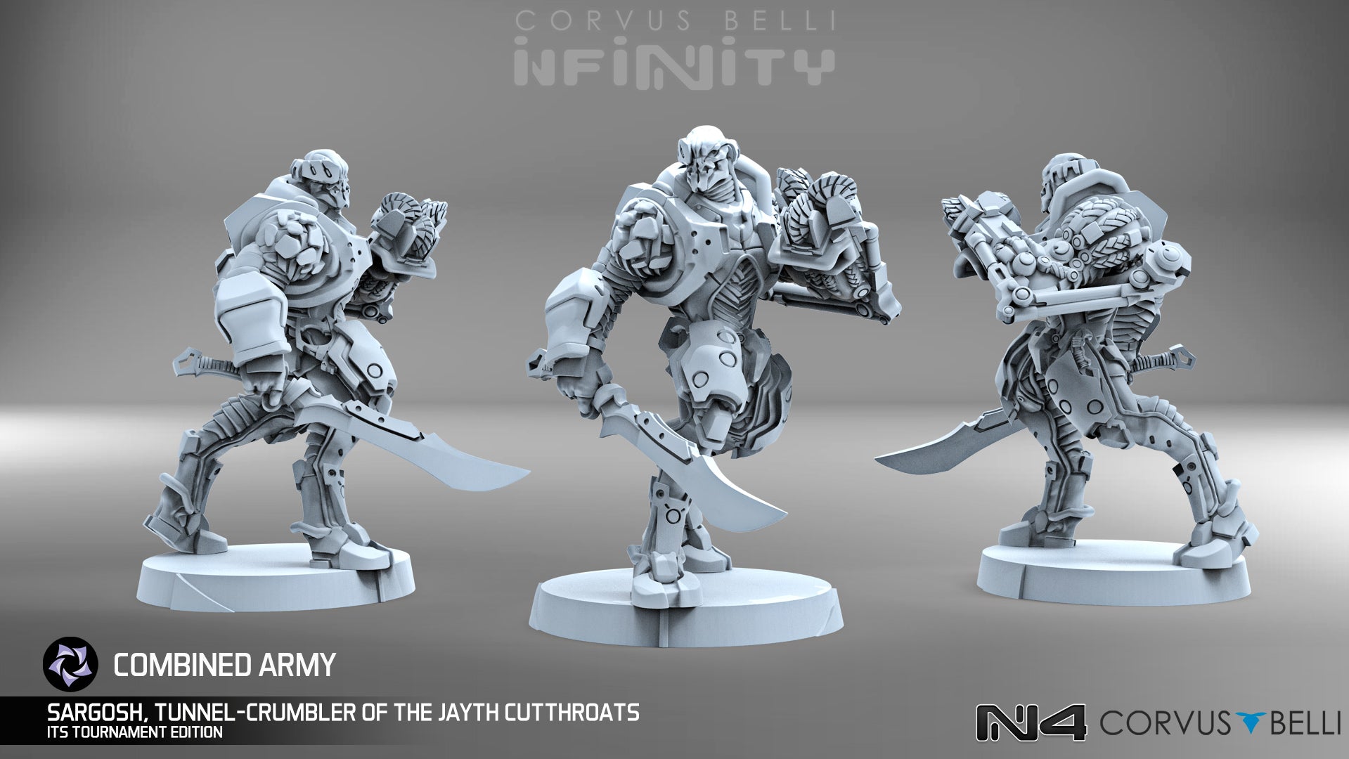 Infinity Tournament System Season 13 “Frozen Roads” Special Tournament Pack Sargosh  (Thermoplastic Model) Unpainted