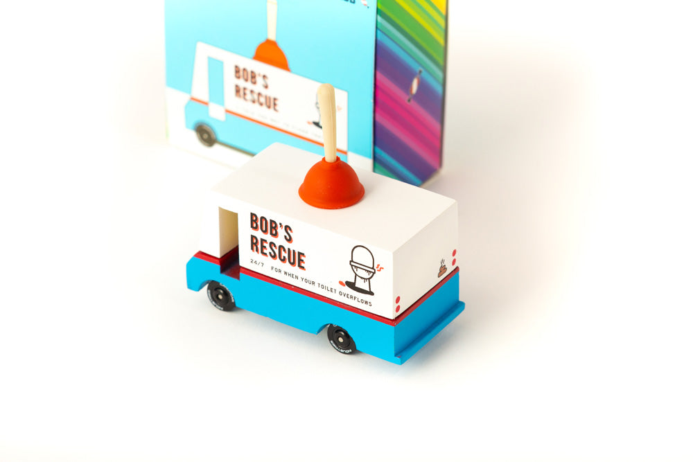 Plumbing Van By Candylab Toys Rear Quarter View