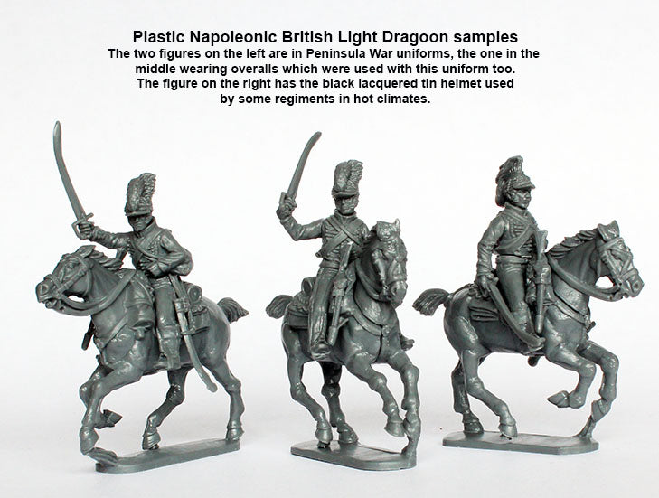 Napoleonic British Light Dragoons 1808- 1815, 28 mm Scale Model Plastic Figures Sample 2