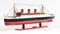 RMS Queen Mary Wooden Scale Model Port Bow View