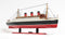 RMS Queen Mary Wooden Scale Model Starboard Bow View
