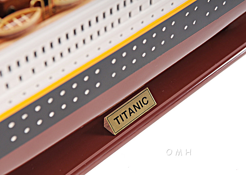 RMS Titanic (Small) Wooden Scale Model Name Plate