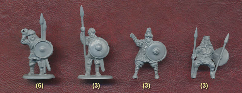 Gothic Army 1/72 Scale Model Plastic Figures Spearman & Rider Poses