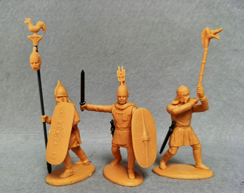 Celtic Barbarians Command 27 BC – 476 AD, 60 mm (1/30) Scale Plastic Figures Soldiers