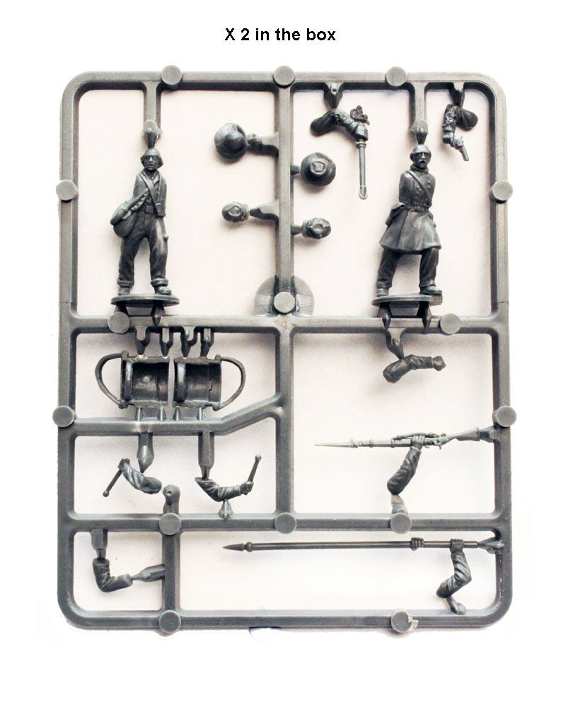 American Civil War Confederate Infantry 1861-1865 (28 mm) Scale Model Plastic Figures Sample Sprue