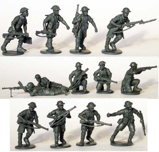 British & Commonwealth Infantry “Desert Rats” 1940-1943 (28 mm) Scale Model Plastic Figures