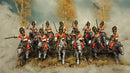 Napoleonic British Heavy Dragoons, 28 mm Scale Model Plastic Figures Painted Example