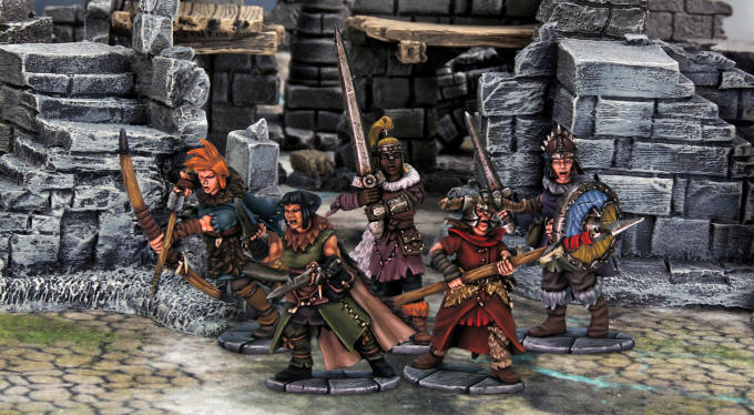 Frostgrave Barbarians II, 28 mm Scale Model Plastic Figures Painted Example