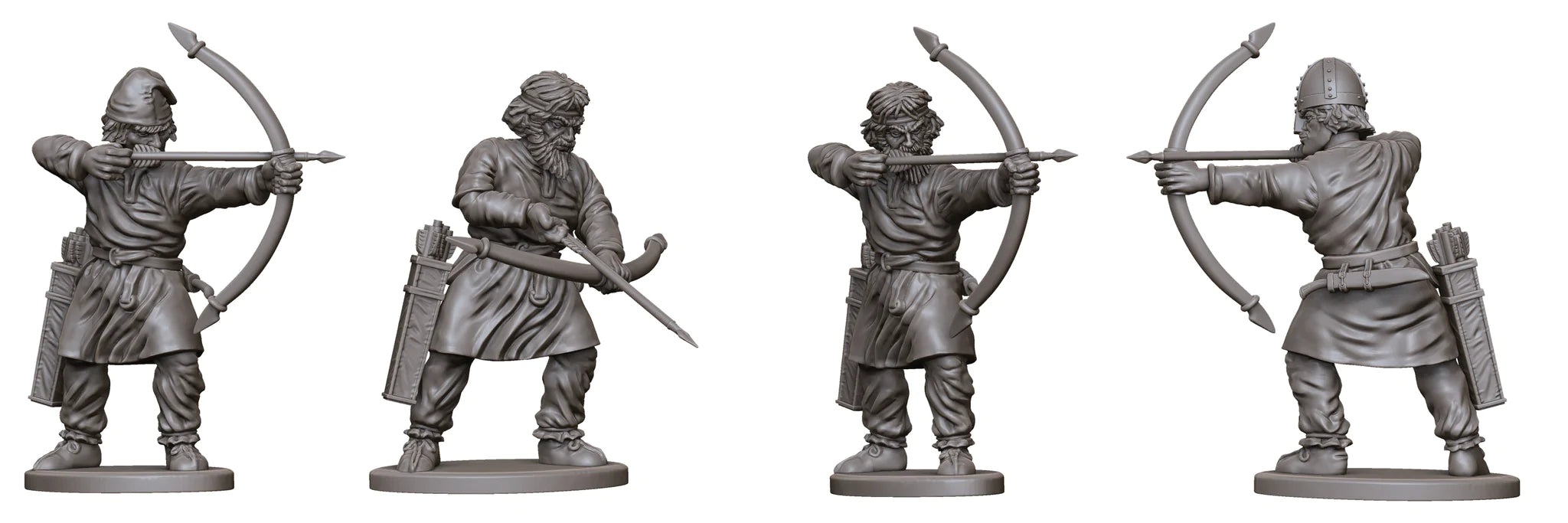 Dark Age Archers And Slingers, 28 mm Scale Model Plastic Figures Archer Examples