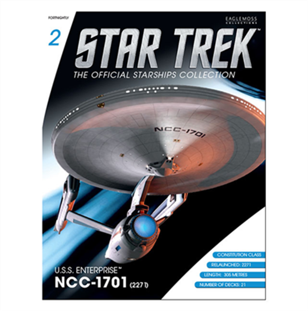 イーグルモス　スタートレック　ＵＳＳ　ＮＣＣ－１７０１（２２７１）＃２＆マガジン Eaglemoss Hero Collector | Star Trek Starship Collection USS