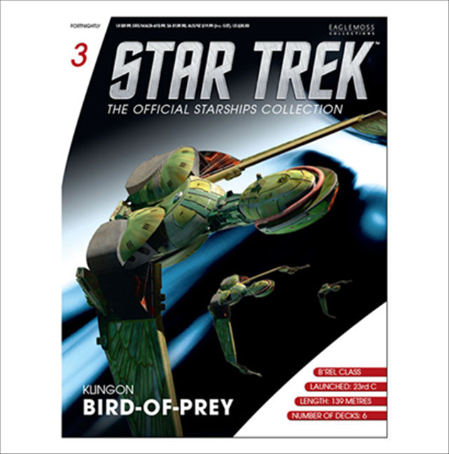 Eaglemoss Issue 3 Klingon Bird Of Prey Magazine 