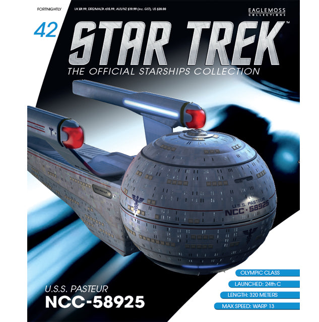 Eaglemoss Star Trek Starships Collection USS Pasteur Magazine