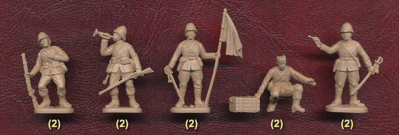 British Infantry And Sepoys 1/72 Scale Plastic Figures Poses