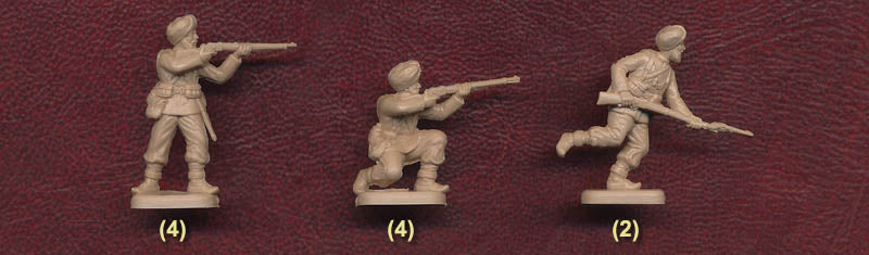 British Infantry And Sepoys 1/72 Scale Plastic Figures Poses #4