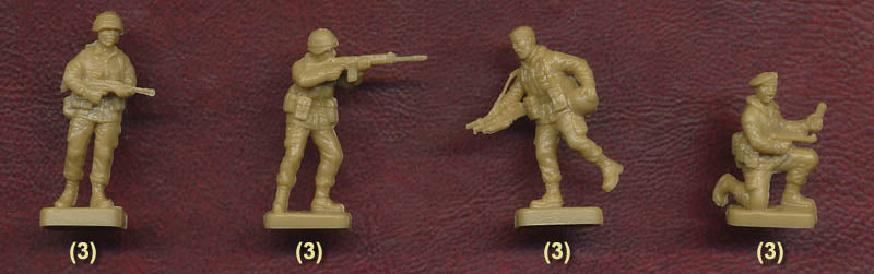 NATO Troops (1980’s) 1/72 Scale Plastic Figures British Troops