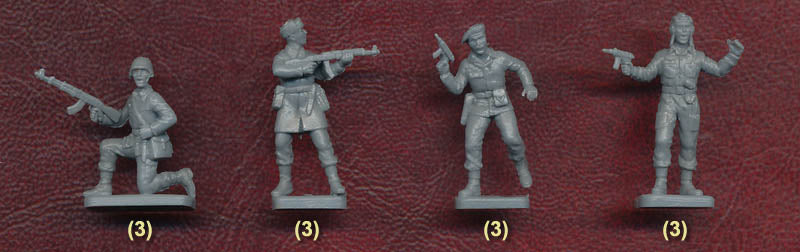 Warsaw Pact Troops (1980’s) 1/72 Scale Plastic Figures Poses #4