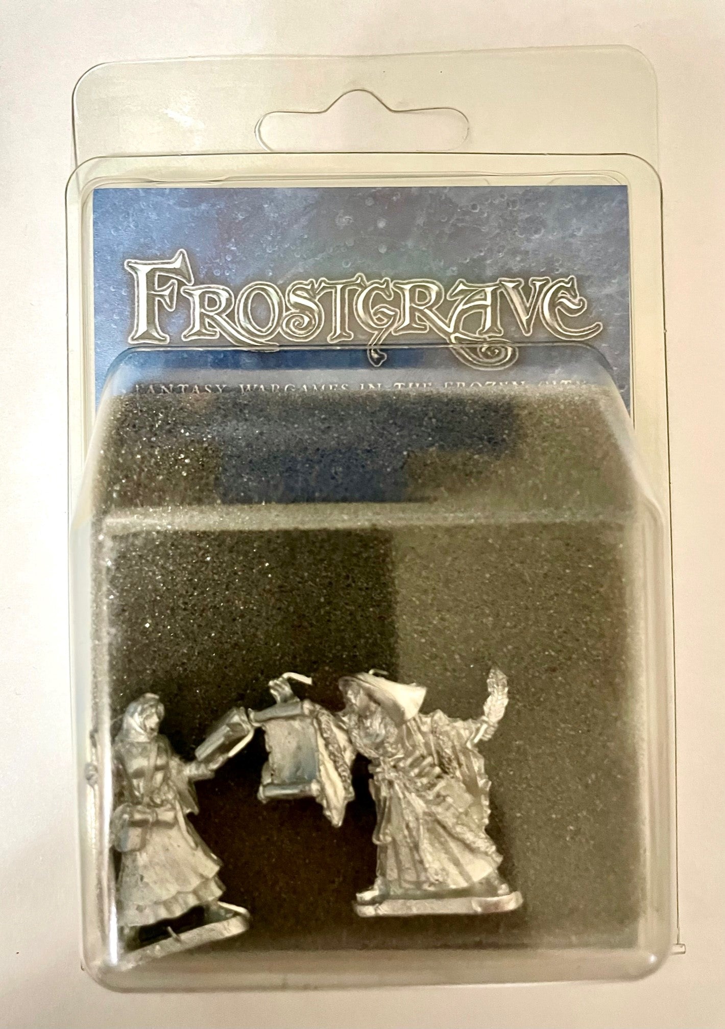 Sigilist & Apprentice, 28 mm Scale Model Metal Figures In Packaging