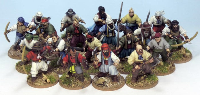 Frostgrave Ghost Archipelago Crewmen, 28 mm Scale Model Plastic Figures Painted Figures