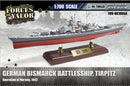 Tirpitz German Battleship 1942, 1:700 Scale Model