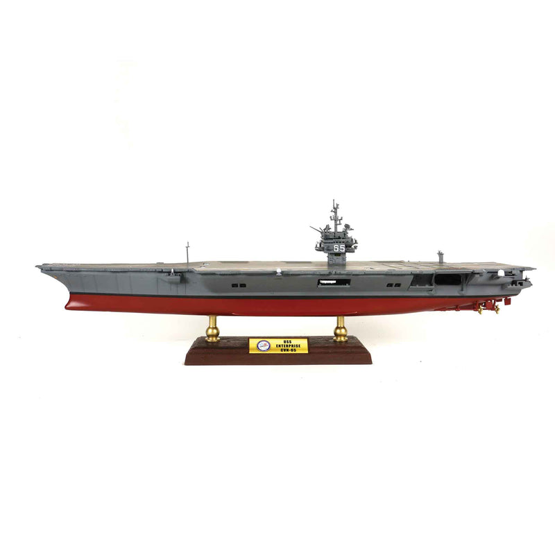 US Navy Aircraft Carrier USS Enterprise CVN-65 1:700 Scale Model By Forces of Valor Side View