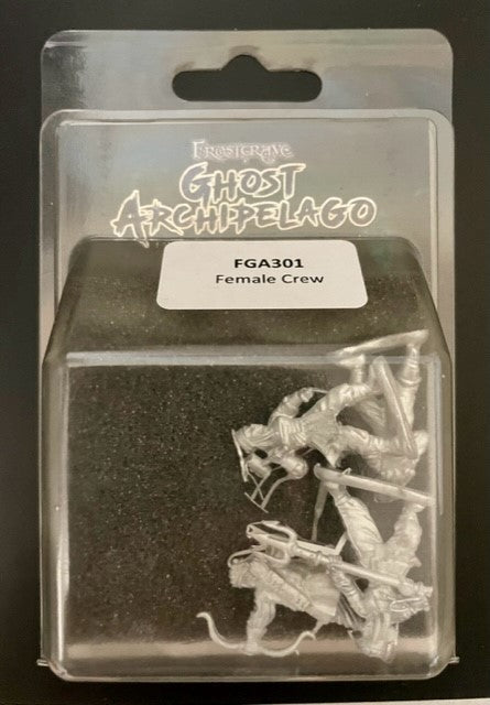 Frostgrave Ghost Archipelago Female Crew, 28 mm Scale Model Metal Figure Package