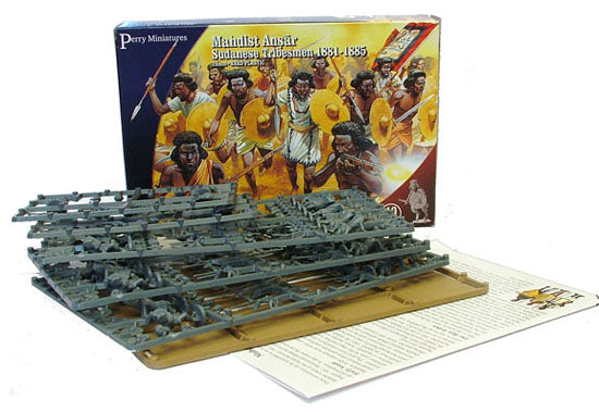 Mahdist Ansar Sudanese Tribesmen 1881-1885 (28 mm) Scale Model Plastic Figures Box Contents