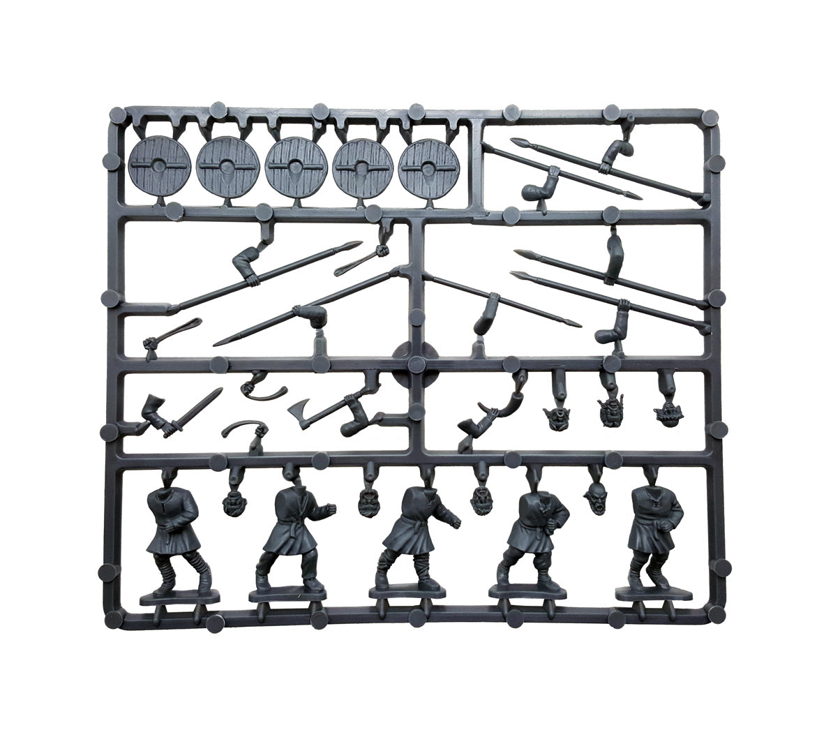 Dark Age Warriors, 28 mm Scale Model Plastic Figures Frame
