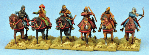 Arab Heavy Cavalry 10th -13th Century, 28 mm Scale Model Plastic Figures Painted Example